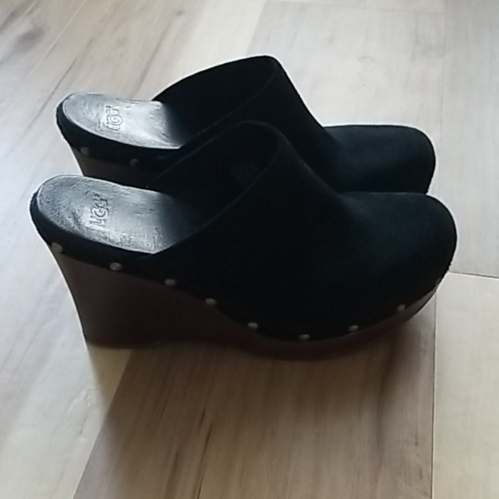 Ugg heels, suede
